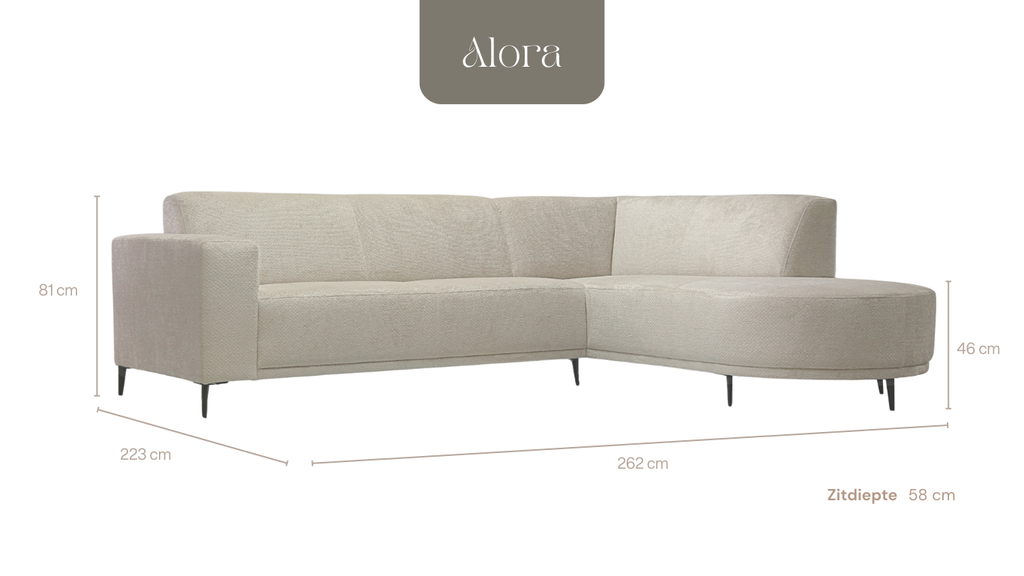 Hoekbank Alora